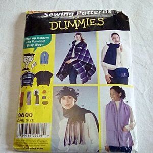 Vintage Simplicity 0600 Fleece Accessories